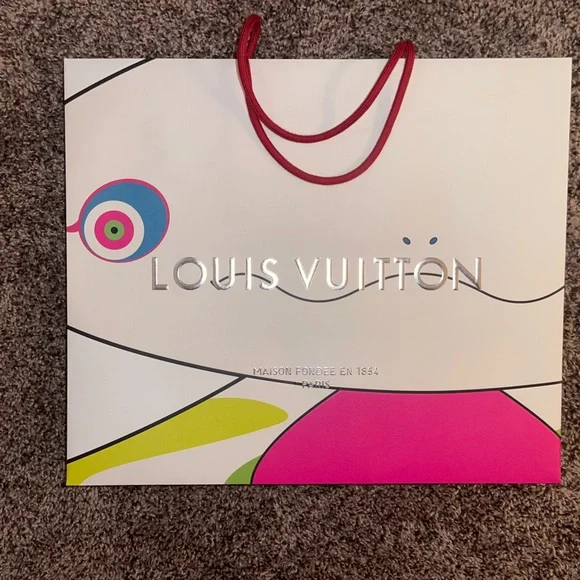 LV x TM Louis Vuitton Murakami White Multi Limited Edition Shopping Bag … - Picture 2 of 5